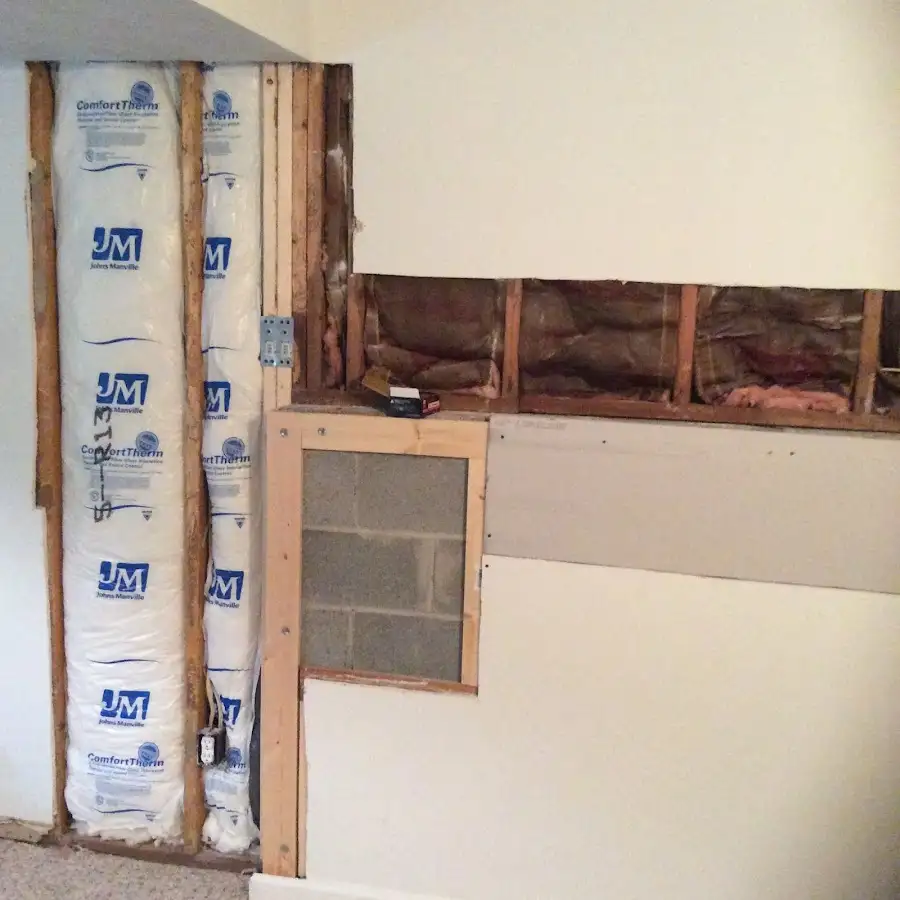 Wall insulation replacement during Contents Cleaning & Restoration in Deerfield